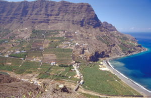 Foto vom Strand im Norden von La Gomera Santa Catalina