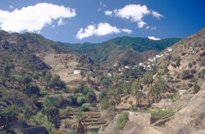 Foto vom Barranco de la Villa im Westen von San Sebastian de la Gomera